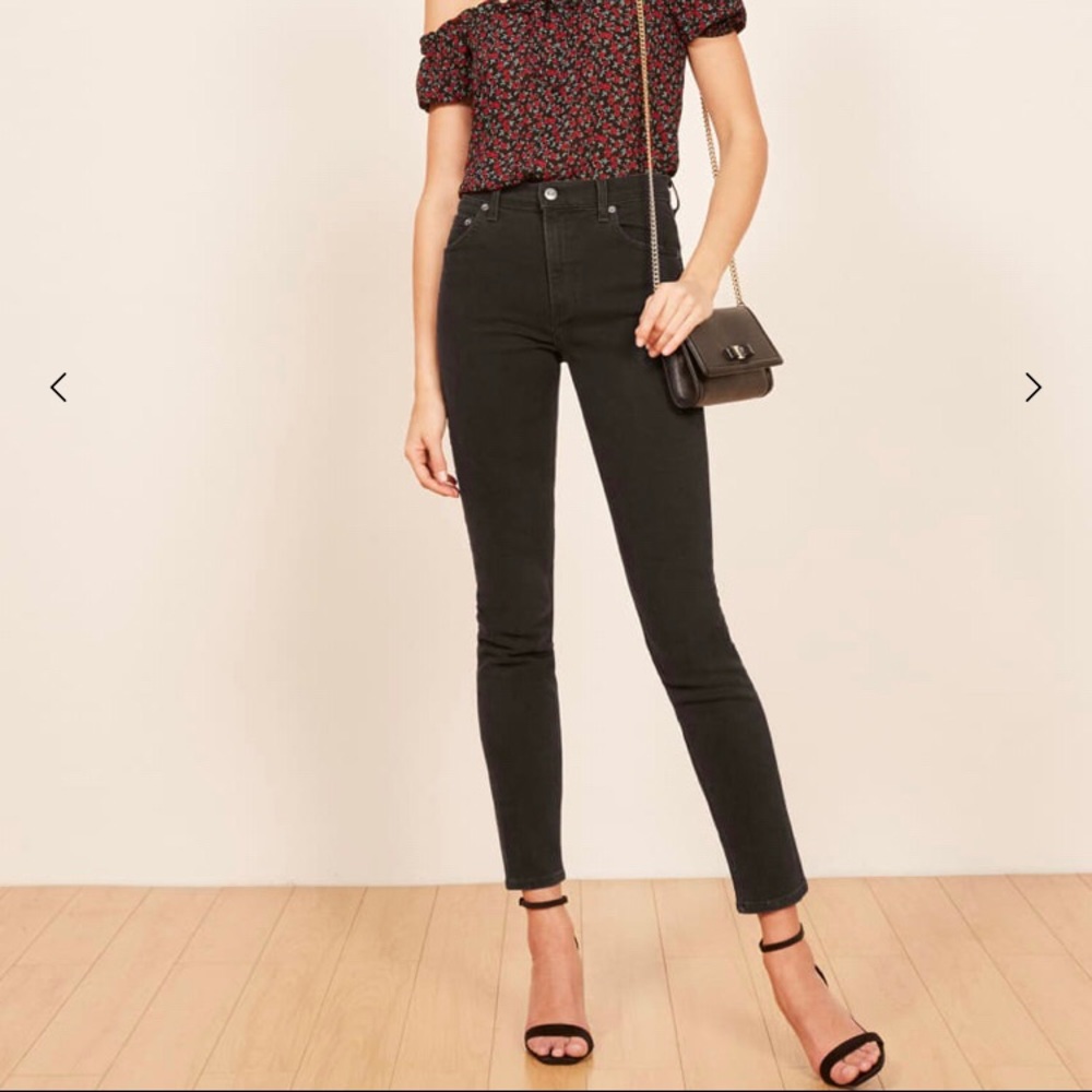 NWT Reformation Hepburn High Waist Skinny Jean